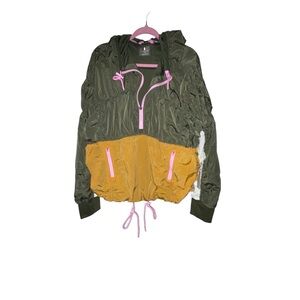 FP Movement Happy Camper Colorblock Jacket Marigold Combo L MSRP $168 NWT